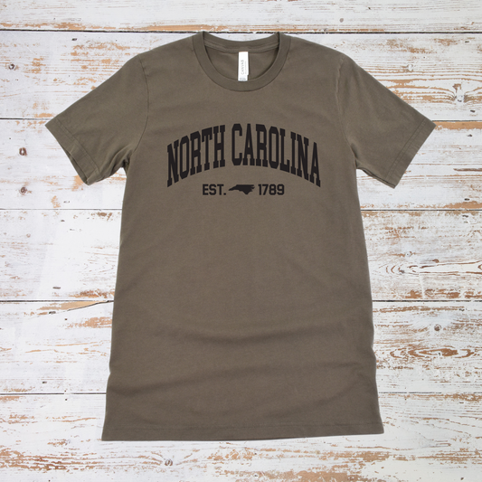 North Carolina est. 1789 - Unisex Tee (6 colors)