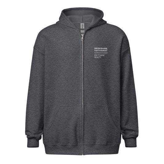 BHHS RW TOWNE - Unisex Full Zip Hooded Sweatshirt with Embroidered Logo (3 colors)