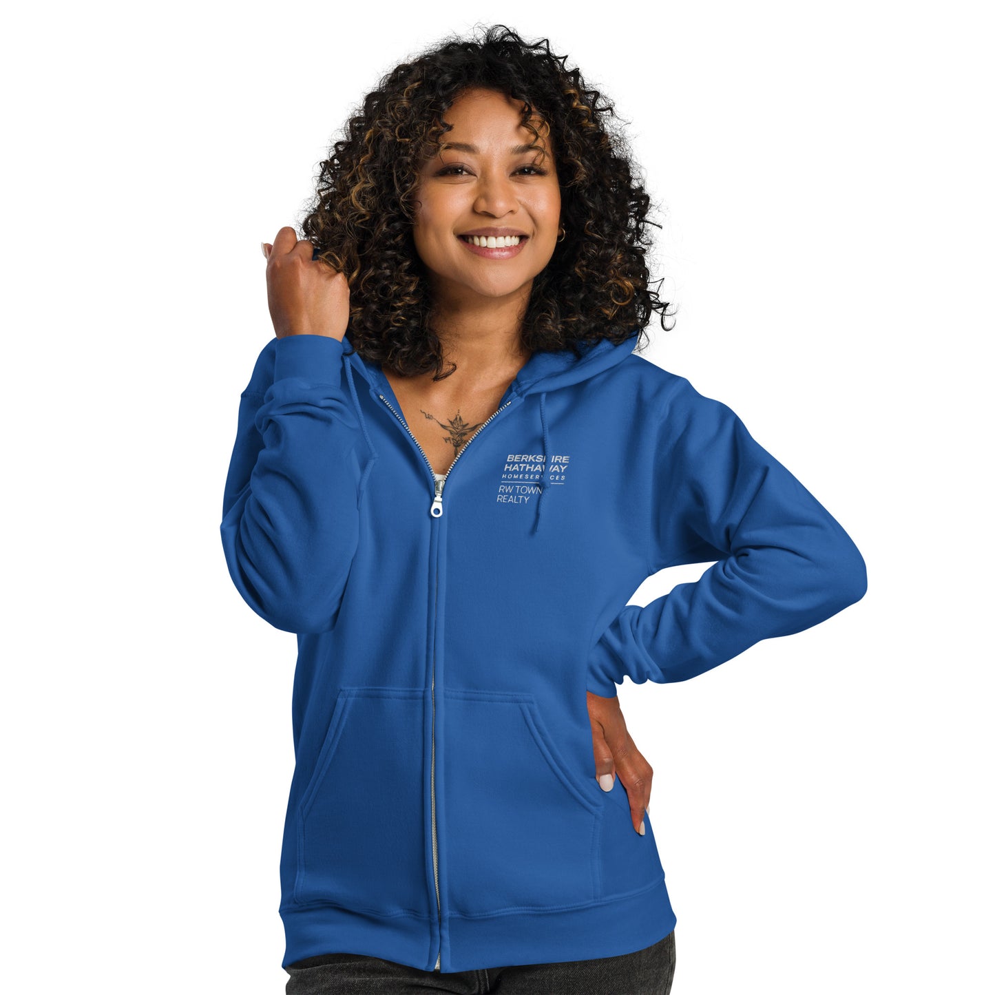 BHHS RW TOWNE - Unisex Full Zip Hooded Sweatshirt with Embroidered Logo (3 colors)