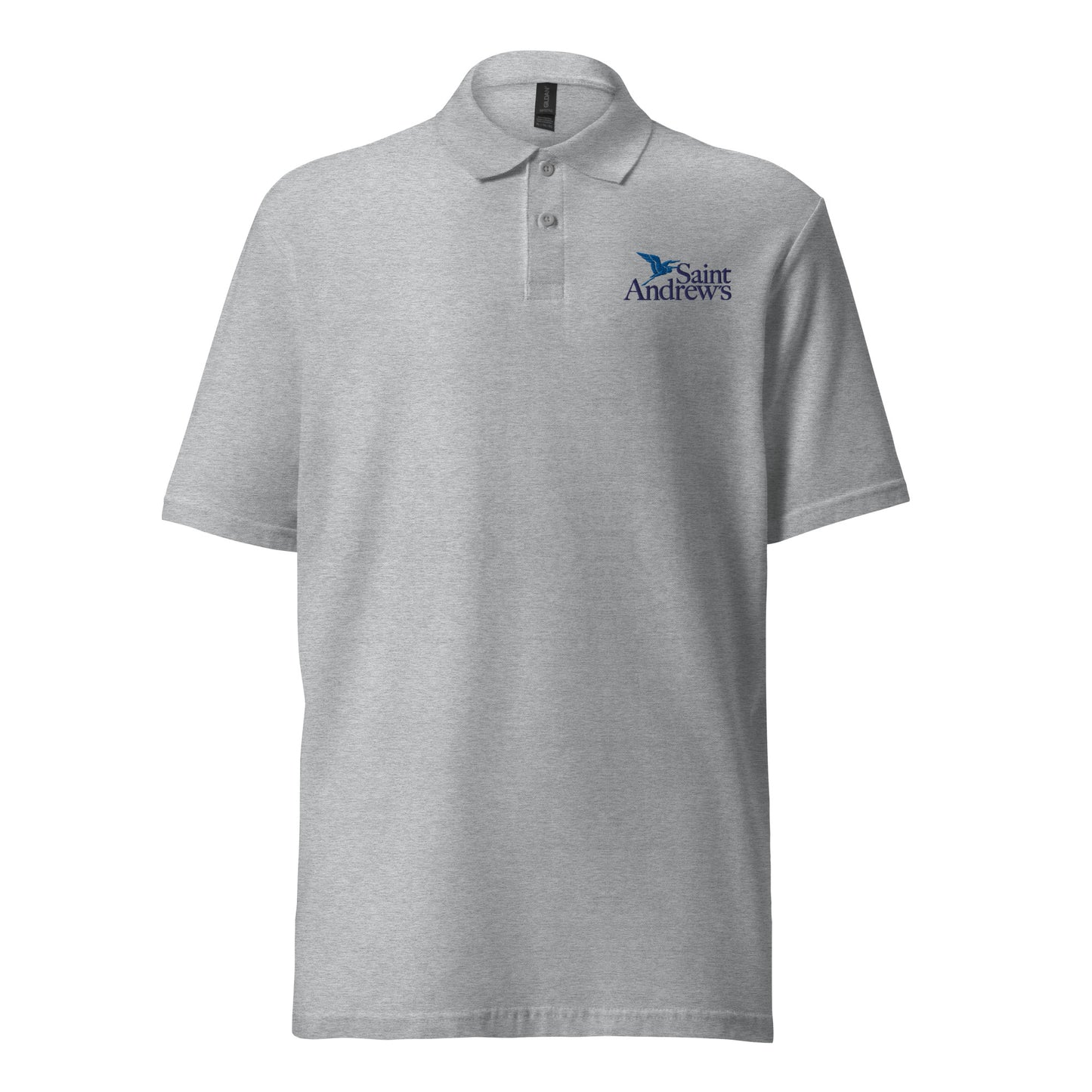 Saint Andrew's - Adult (Unisex) Embroidered Polo (Grey)