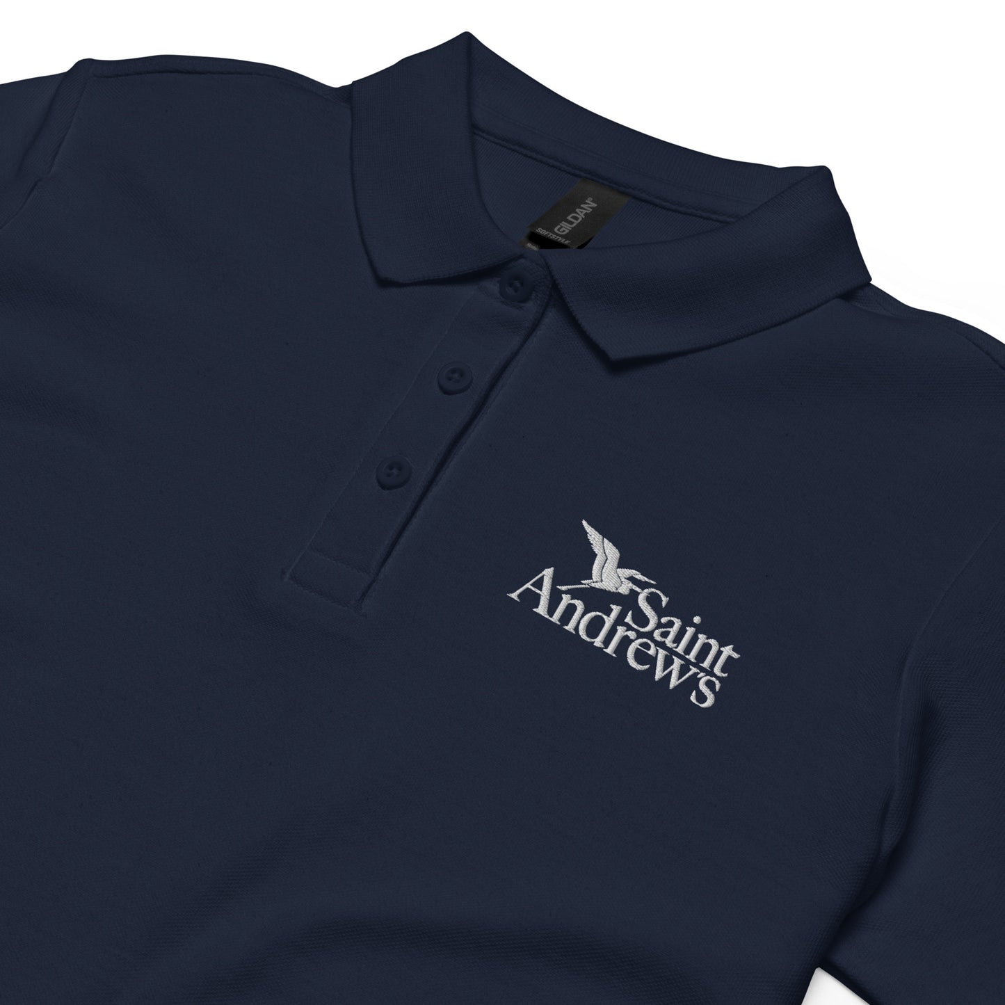 Saint Andrew's - Adult (Women’s) Embroidered Polo (Navy)