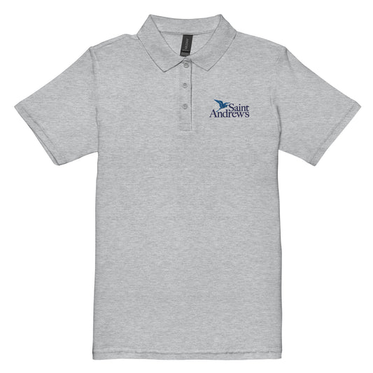 Saint Andrew's - Adult (Women’s) Embroidered Polo (Grey)